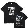 System of A Down Tour 2026 T-shirts Vintage  Men Women Cotton Quality Short Sleeve Tees Rock Music Band Clothes High Street