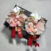 Calla Lily & Phalaenopsis Wedding Corsage Set for Bride, Groom's Parents, Business Meetings.