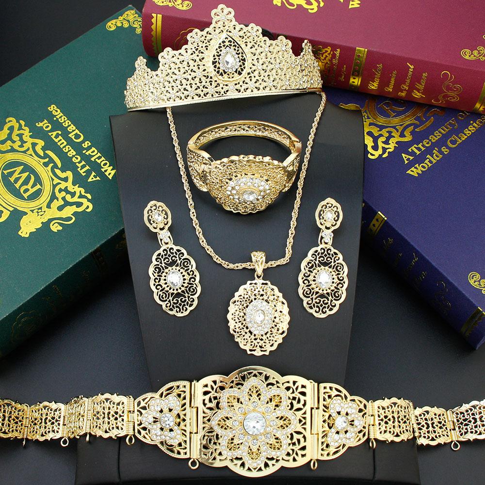 Нефритовый цвет невесты, свадебные ювелирные наборы, пояс, металлическая корона, серьги, браслет, кулон, ожерелье