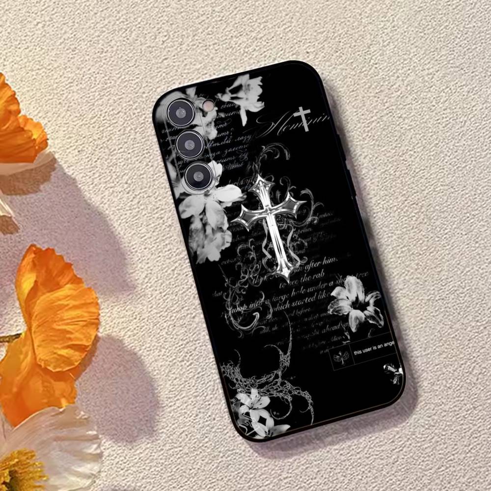 Чехол для телефона C-Cool Dark Catgothic C-Cross Черный Силиконовый Мягкий Для Samsung Galaxy A73,A72,A71,A70,A53,A52,A51