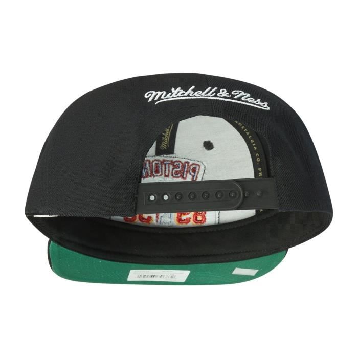 Casquette Snapback Detroit Pistons 1889/90 - Mitchell & Ness - Noir - Homme