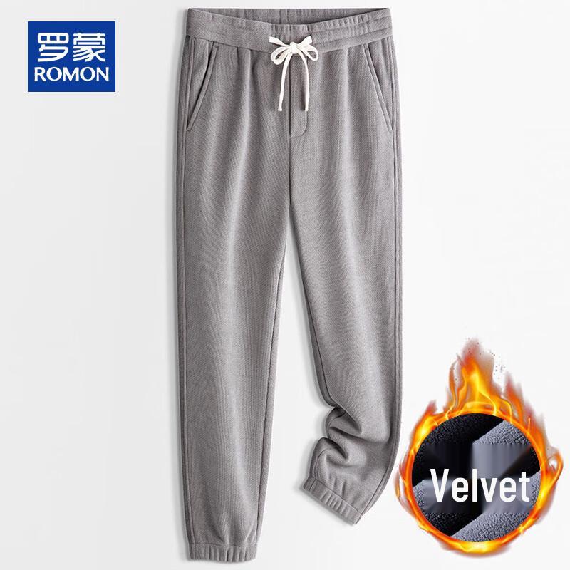 ROMON Men's Fleece-Lined Jogger Casual Pants