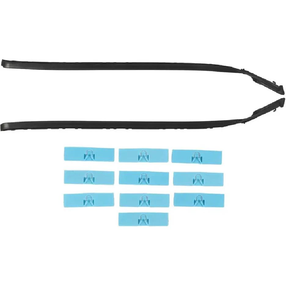 2PCS Car Window Seal Weatherstrip Trim Compatible with Lexus IS250 IS350 IS F Door Moulding Rubber Strip 75551-53020 75552-53020