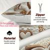 Short Plush 2D Flat Printing Owl Love Throw Pillow Covers, Zippered Polyester Comfortable Decor Pillowcases,