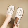 Summer Hollowed Out Soft Leather Shoes, Comfortable Soft Leather Surface, Soft Sole, Flat Bottomed Women's Leather Sandals