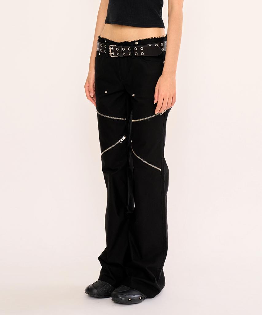 FANYOUNG Damaged Bootcut Pants
