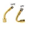 Brass 45/135 Degree Car Bike Tyre Valve Tube Tire Repair Tools Tire Stem Extender Extension Adaptor