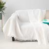 New Nordic Knitted White Sofa Towel Anti-slip with Tassels Throw Blankets Multi-purpose Luxury Bed Sofa Couch