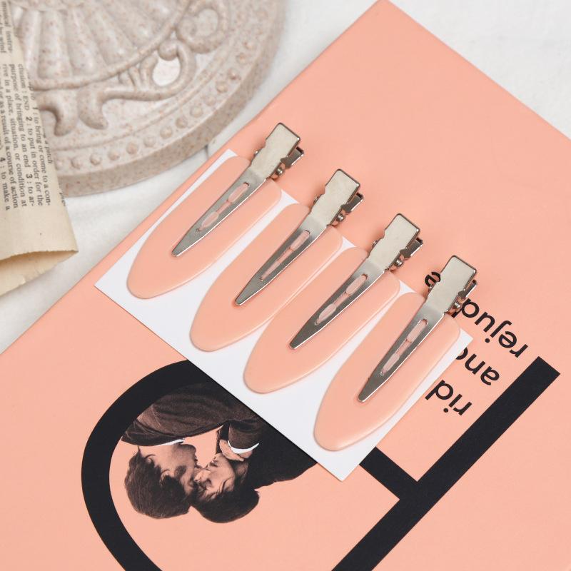 2/3/4 шт. простая розовая сакура бесшовные заколки для волос женские ацетатные листы без изгиба зажим для челки зажим для волос заколки для волос инструмент для укладки волос