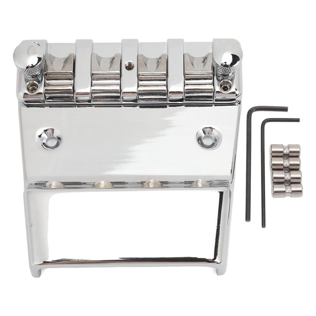 Замена бриджа для электробаса 4 струны регулируемая по высоте цинковый сплав роликовый струнный порожек бас