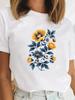 Nature Tshirt Butterfly Flowers Womens Tshirt Watercolor Print Tshirt Oversize Casual Tshirt Nature Lover Daily Streetwear