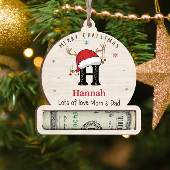 Забавный держатель для денег, подвесная подвеска с шнурком, легко подвешиваемая денежная карта, аксессуары для подвешивания рождественской елки