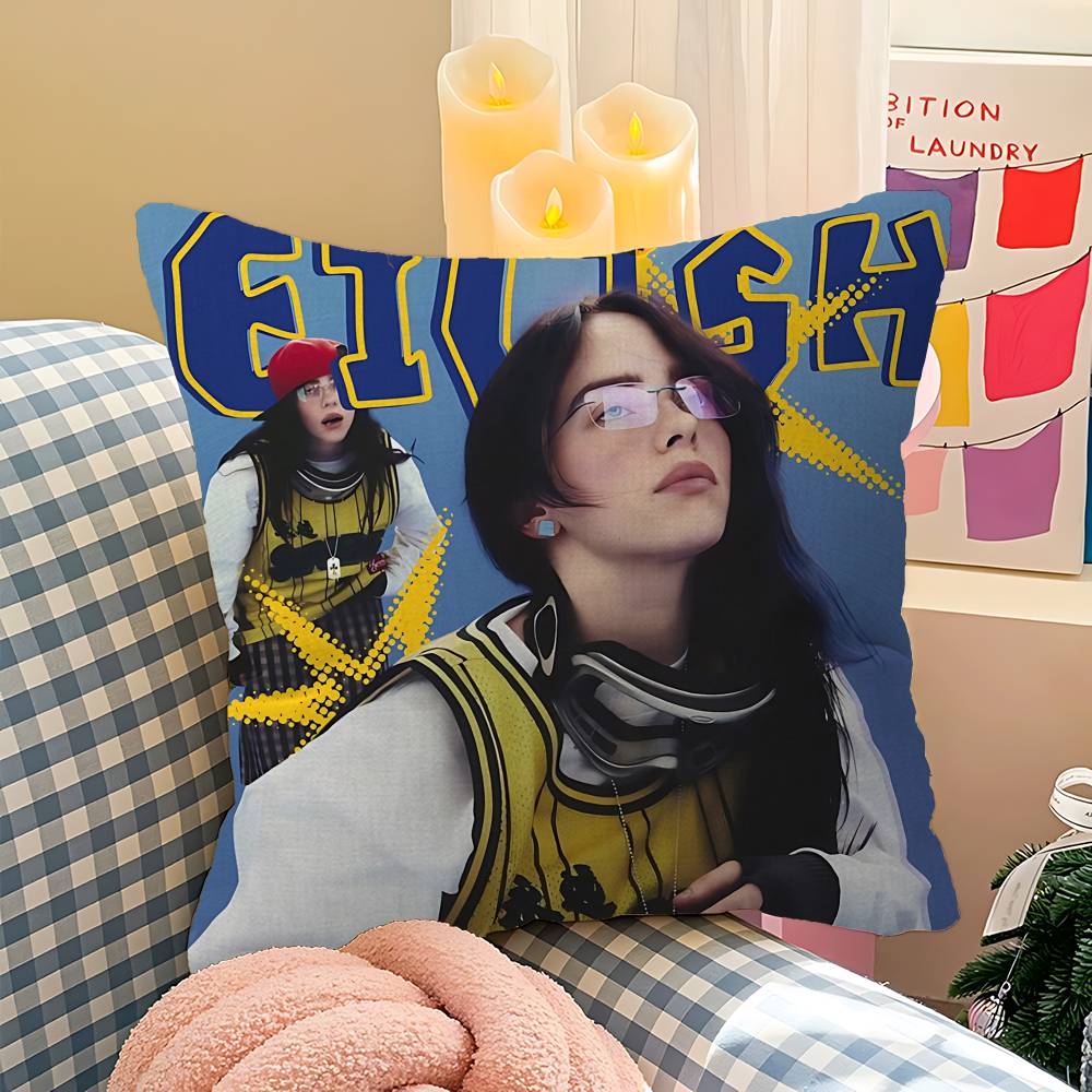 Pop Singer B-Billie Pillow Cover For Bedroom Room And Living Room Sofa Decorative Cushion Cover