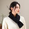 Windproof Knitted Scarf Solid Color Cross Short Scarf Fashion Neck Thermal Warmer  Autumn Winter
