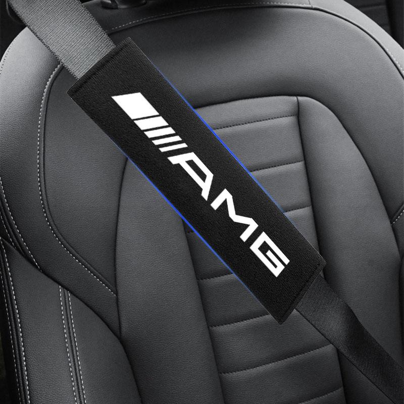 2 шт. Накладка-протектор на плечевой ремень автомобильного сиденья Автоаксессуары для Mercedes Benz AMG GLE GLS GLC CLA GLB ML C500 C200 C300 W204 W206 W205 W212 W203