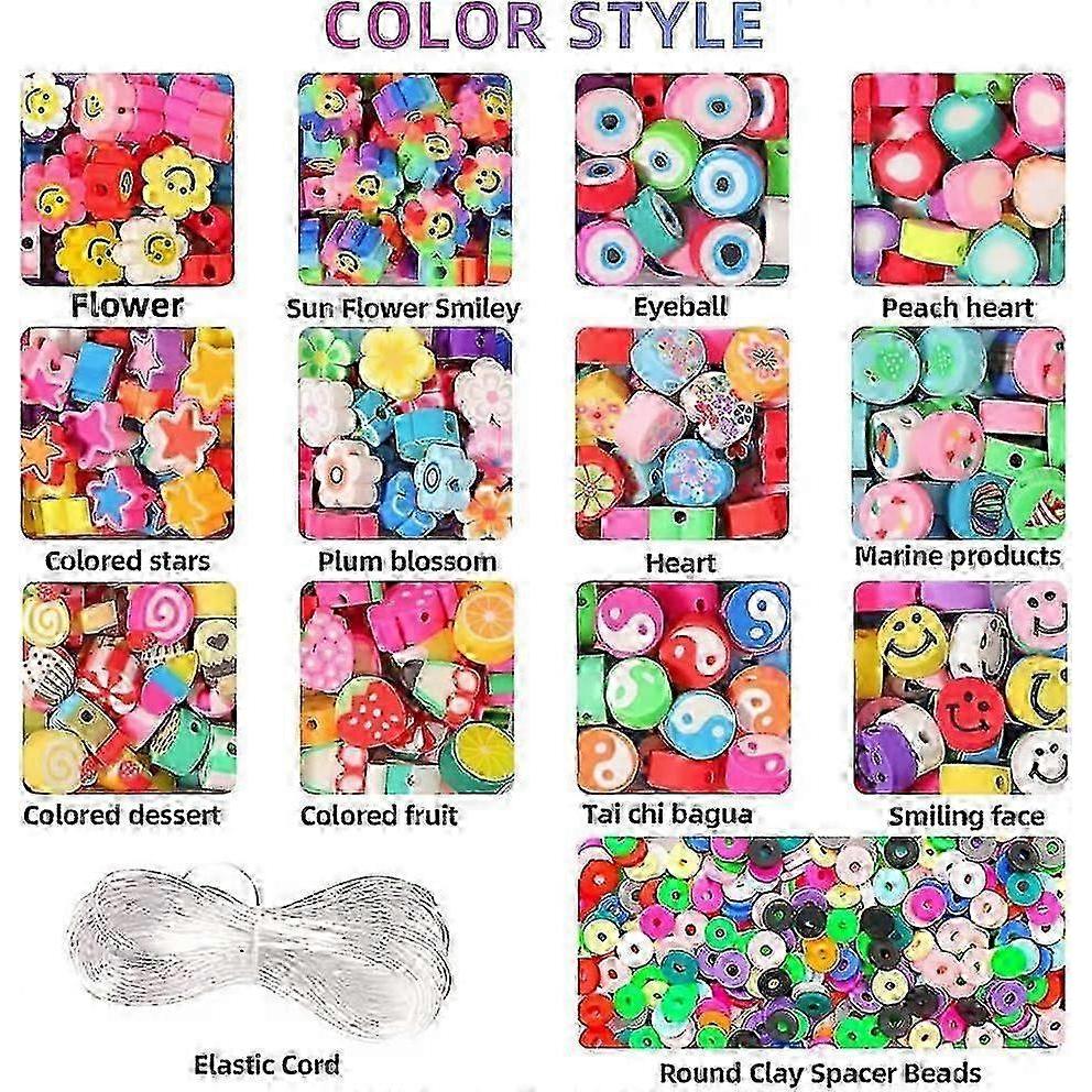 990-Piece Polymer Clay Beads Kit