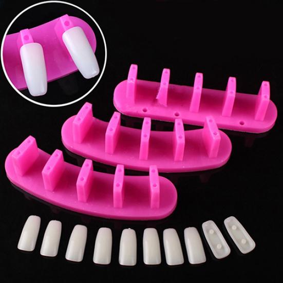 3x тренировочные рамки для акриловой основы для ногтей 10x маникюрный инструмент для накладных ногтей