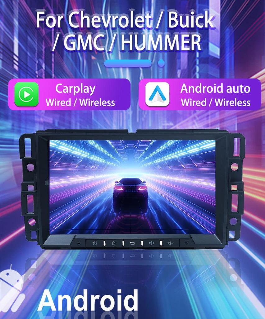 Chevrolet GMC Навигация в автомобиле Android GPS HD Камера заднего вида и CarPlay Плеер