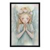 Pastel Angel of Prayer Pastel Angel of Prayer, 40X50 Cm, Gold Aluminum Frame, 230 Gsm Matte Paper