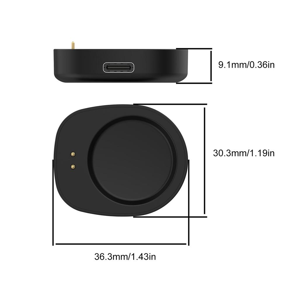 Магнитный зарядный адаптер типа C, док-станция для умных часов T-REX3, удобная замена для путешествий без кабеля