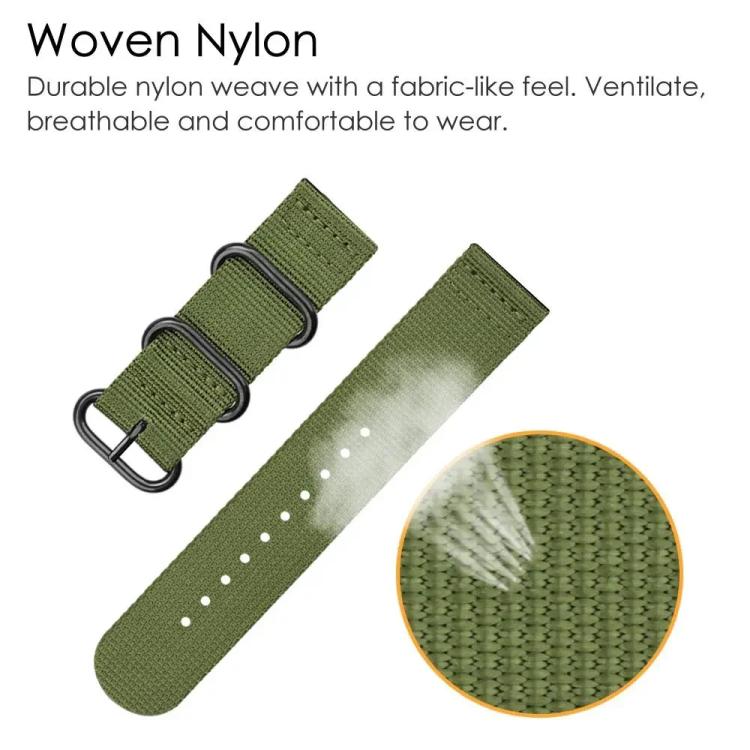 Nylon + Canvas Watch Band for Google Pixel Watch4 / Watch3 45mm XDfind Ring Buckle Nylon Canvas Watch Band