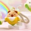 Soft Stuffed Capybara Plush Keychain PVC Banana Animal Plush Key Chain Cute Cat Plush Doll  Unisex