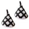 Hakona Triangular Pot Holders, Set of 2, Stylish and Cute, Nordic-Style Fish Pattern, Heat-Resistant Mitts with Iron-On Handles, Non-Slip, Thick, for