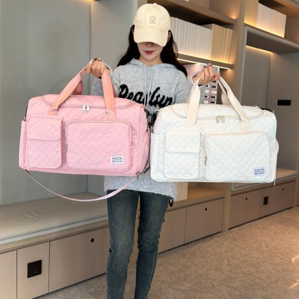 Foldable Travel Bag Large Capacity Men/Women Sports Fitness Bag Short Distance Travel Luggage Storage Bag Shoulder Bag