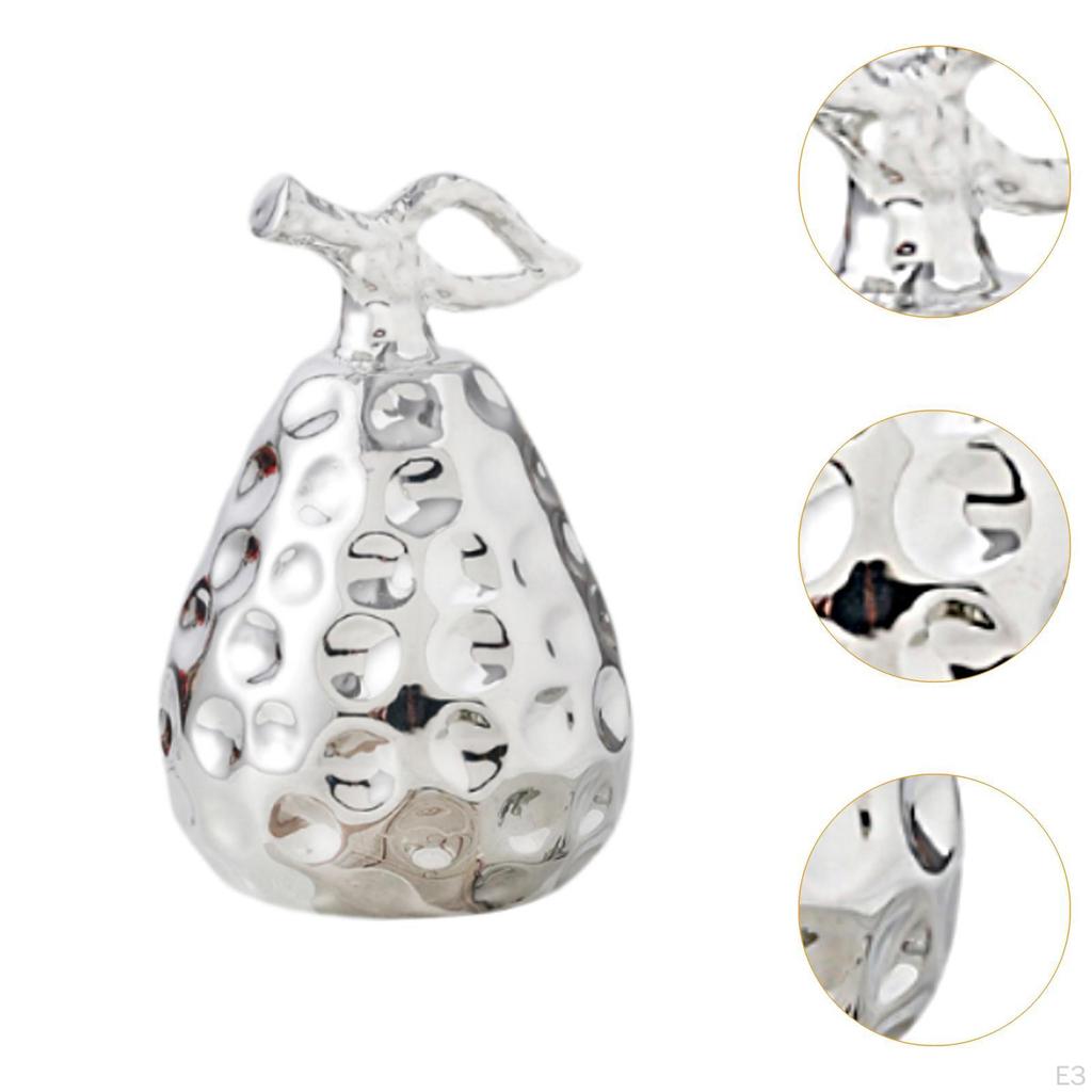 Ceramic Figurine Pearl Statue Artwork Gift Crafts Decoration Ornament Fruit Sculpture for Office