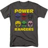Power Rangers Mens Heads T-Shirt