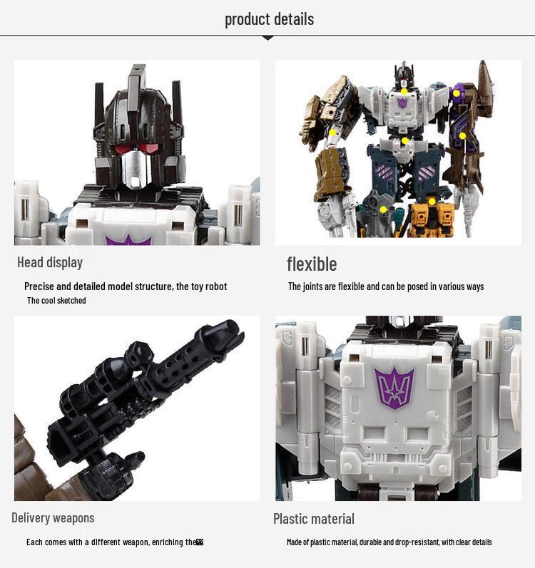 Трансформирующийся Девастатор Предакинг 5-в-1 Игрушечный Робот Экшн-фигурка для Детей