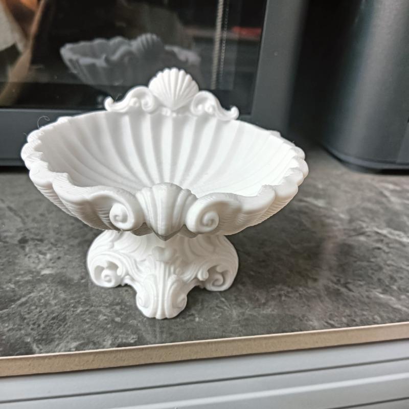Изысканный 3D-печатный поднос для ракушек, Элегантный настольный органайзер для дома, туалетного столика, прихожей, Минималистичный домашний аксессуар