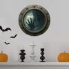 Декор для стены «Призрачный иллюминатор» Хэллоуин Винтажный Корабль-призрак Круглое окно с деревенской медной рамой 3D Ужасы Готический Домашний декор для гостиной спальни