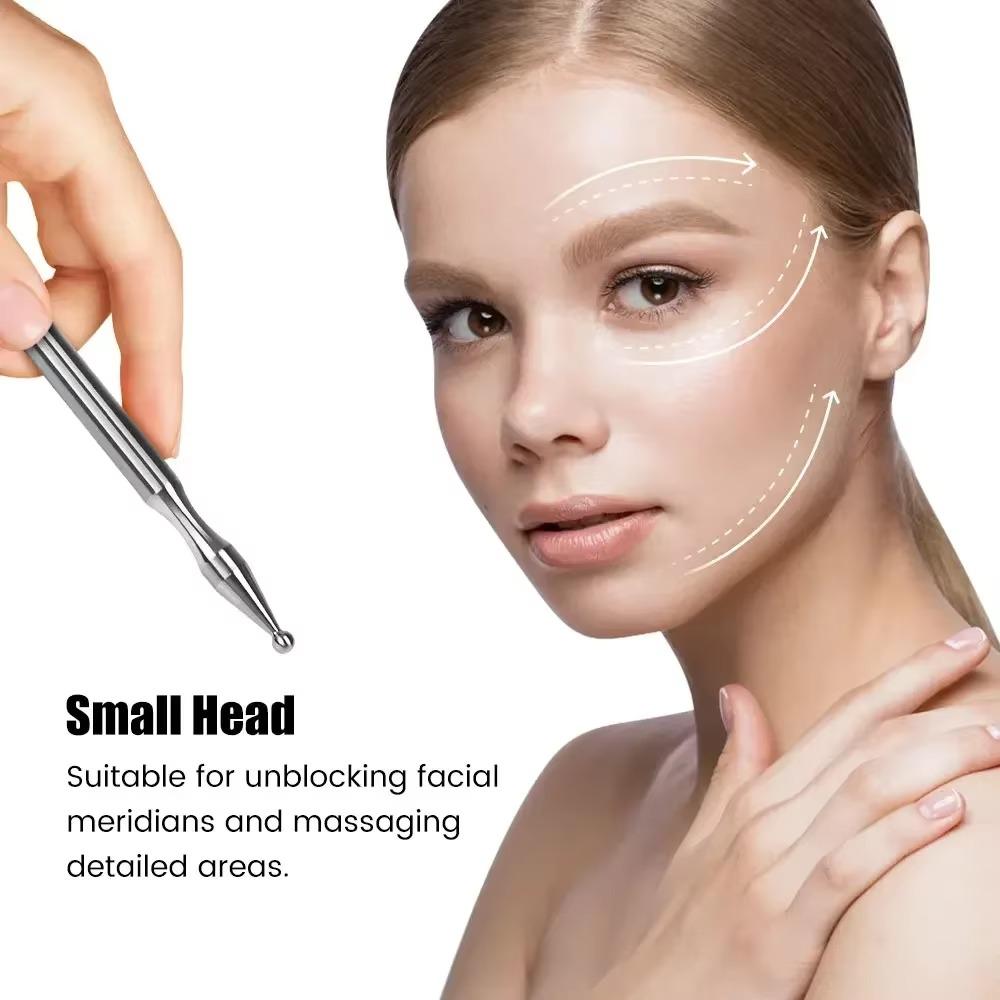 Инструмент для самомассажа Массажер для глубоких тканей Нержавеющая сталь Акупрессурная планка Игла для акупунктуры Уход за лицом
