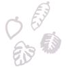 4 Pieces/Set Of Tropical Leaf Candy Cake Biscuit Mould Diy Decor Baking Tool