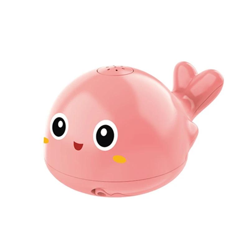 Игрушки для купания младенцев Брызгалки Душ Игрушки для купания для детей Электрический кит Шарик для ванны со светом и музыкой Светодиодные игрушки Игрушка для ванны