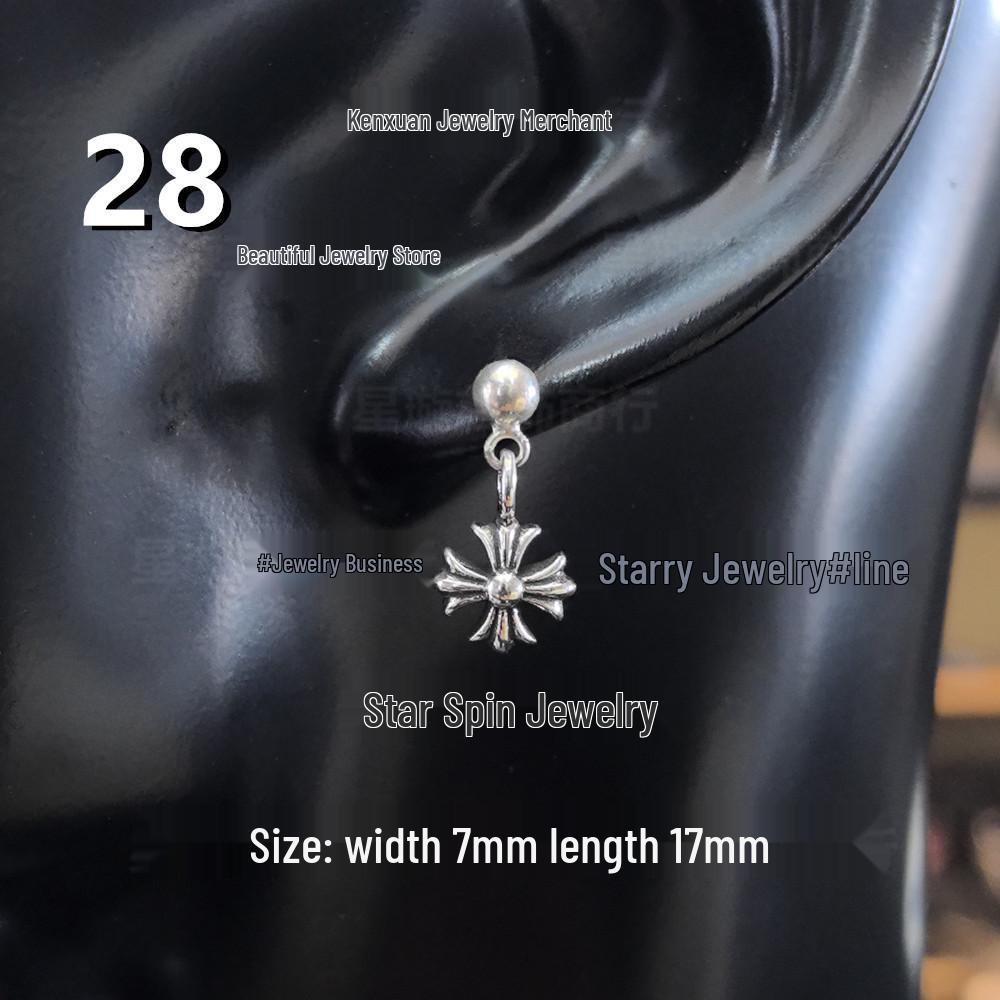 Новые висячие серьги G-Dragon с цветными бриллиантами для мужчин и женщин, белая медь, тайское серебро, серебряная игла s925