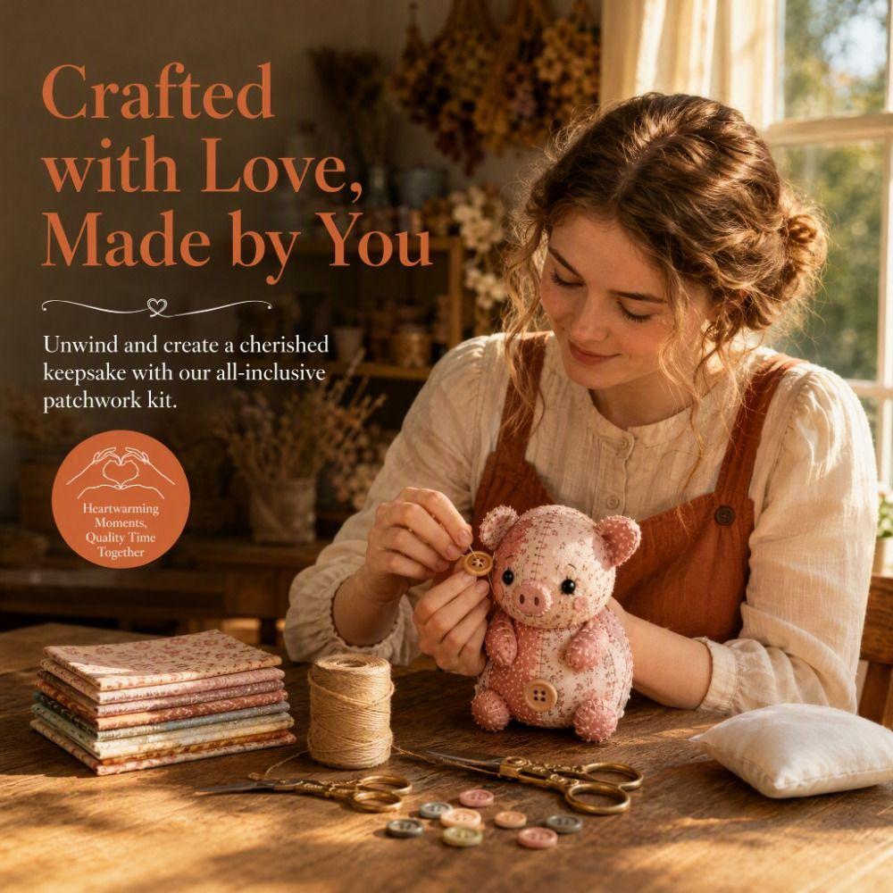 Cartoon DIY Patchwork Animal Kit Handmade DIY Craft Set Hand Sewing Kit School Workshop
