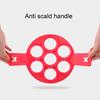 Кольцо для блинов Egg Ring Quick Release с антипригарным покрытием, устойчивое к высоким температурам, круглое, с длинной ручкой, 7 отверстий, многоразовое силиконовое, для приготовления блинов, принадлежности для выпечки