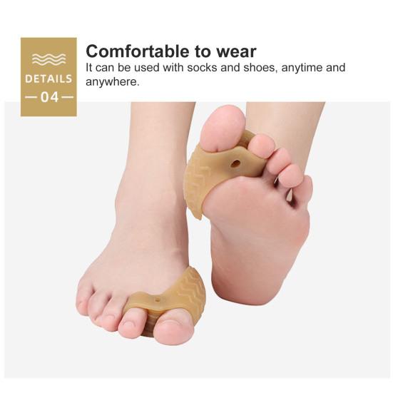 Yousheng 1 пара разделителей для пальцев ног дышащие высокоэластичные мягкие разделители-корректоры для ухода за ногами