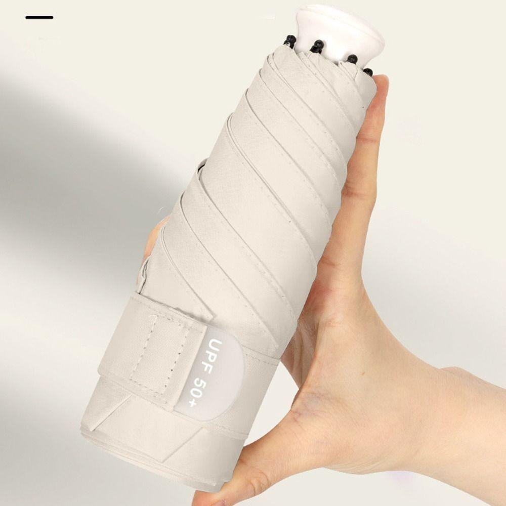 Wind Resistant Ultraviolet Protection Umbrella 5 Folding Folding Mini Sun Umbrella Pocket Carry