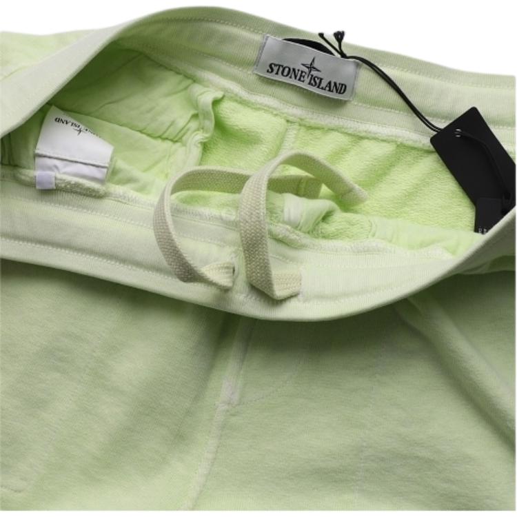 STONE ISLAND Мужские шорты Ss23 однотонные с нашивкой с компасом, эластичным поясом, повседневные шорты, светло-зеленые 781564060-V0152