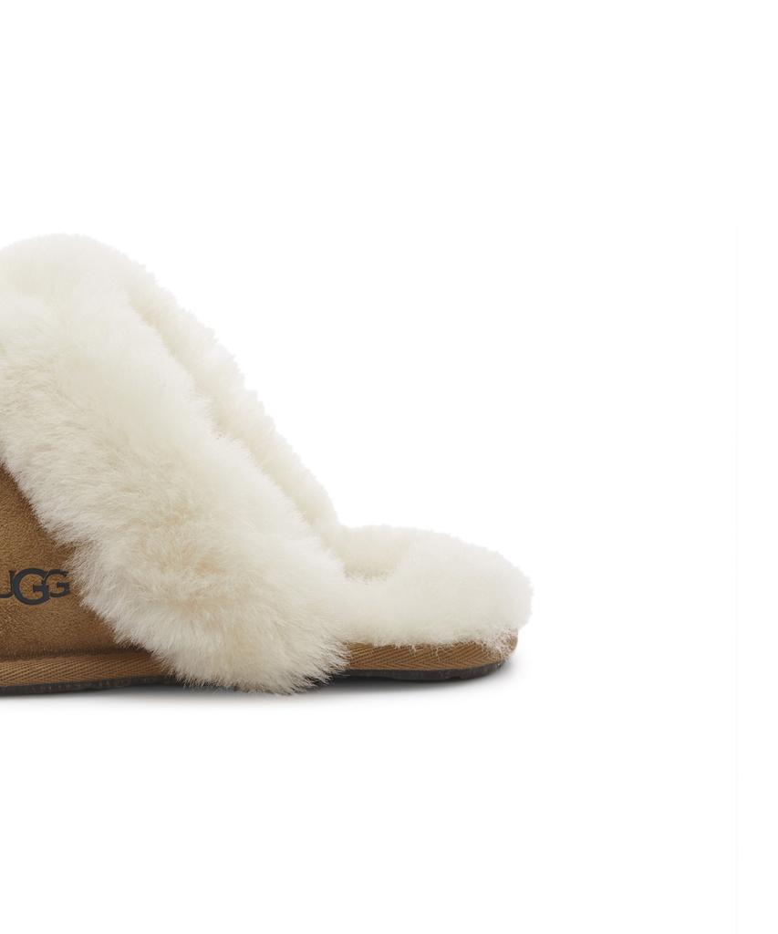 Ugg [Женские] Тапочки из замши и овчины (Scapette II) - Каштановый / 1106872Che