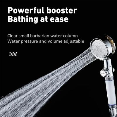 Высоконапорная водосберегающая ручная пропеллерная душевая головка с фильтром гидромассажная душевая головка с кнопкой паузы Hydrojet