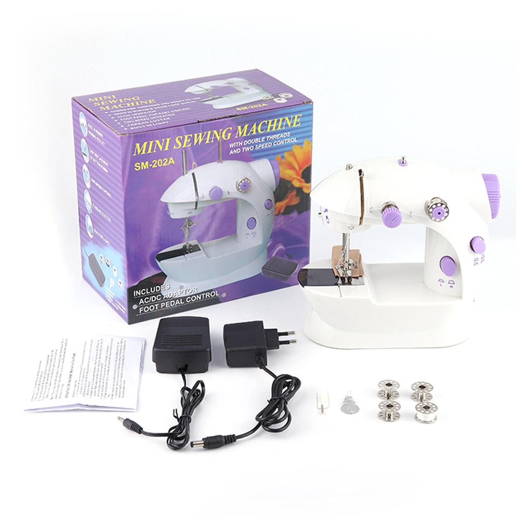 Домашняя мини-швейная машинка Многофункциональная портативная электрическая швейная машинка для начинающих