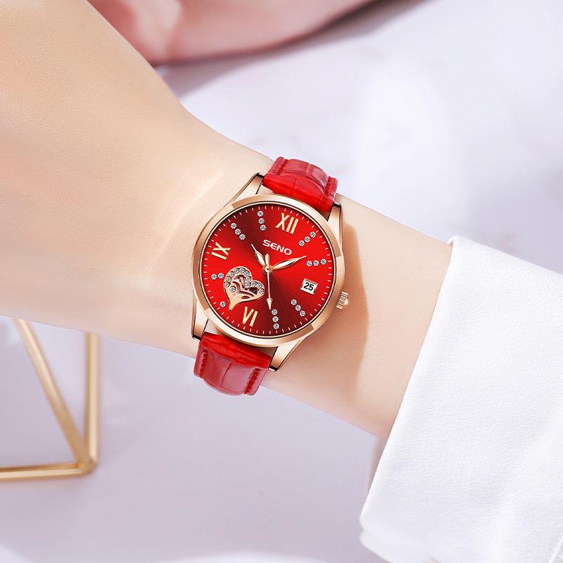 Love Classic Fashion Водонепроницаемые женские часы Женские часы Кварцевые часы