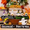 Halloween Decorations, Ghost Festival Gnome , Wooden Decorations, Atmosphere Decoration, Ghost Stage Setting
