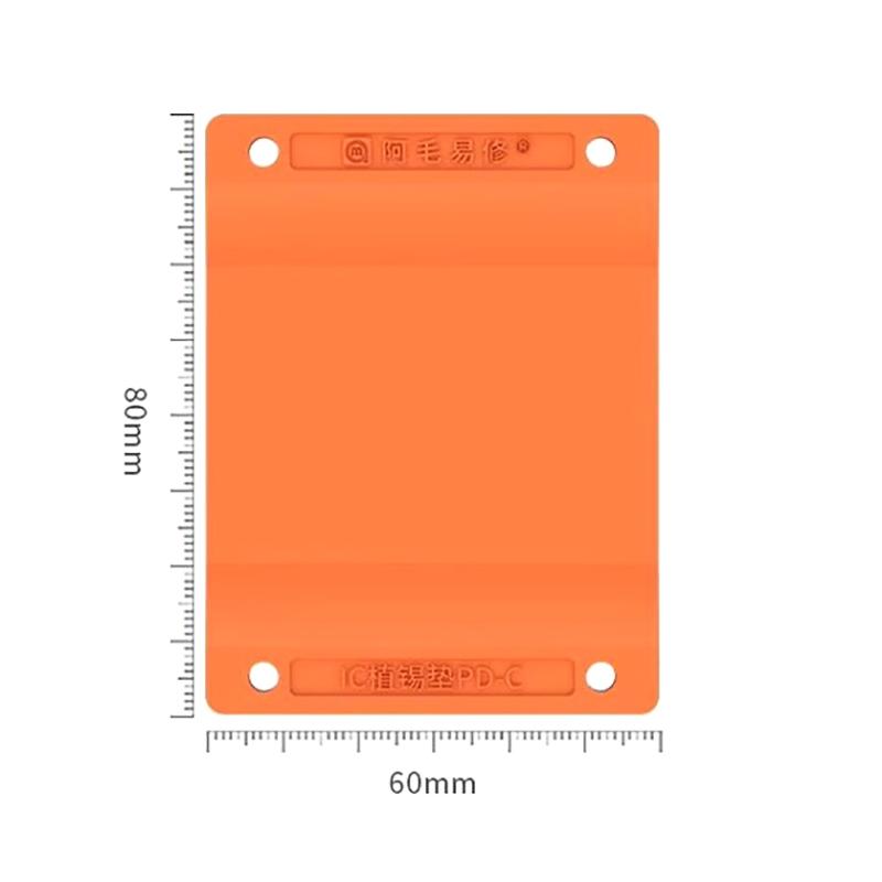 Pd-C Planting Tin Pad Reballing Platform Non-Slip Heat Resistance Magnetic Silicon Mat Cpu Ic Bga Stencils Rework Tools