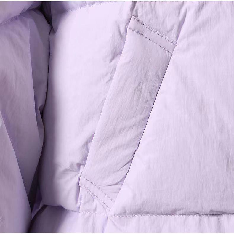 Пуховая хлопковая куртка, женская короткая маленькая однотонная модная куртка для хлеба, теплая зимняя хлопковая куртка