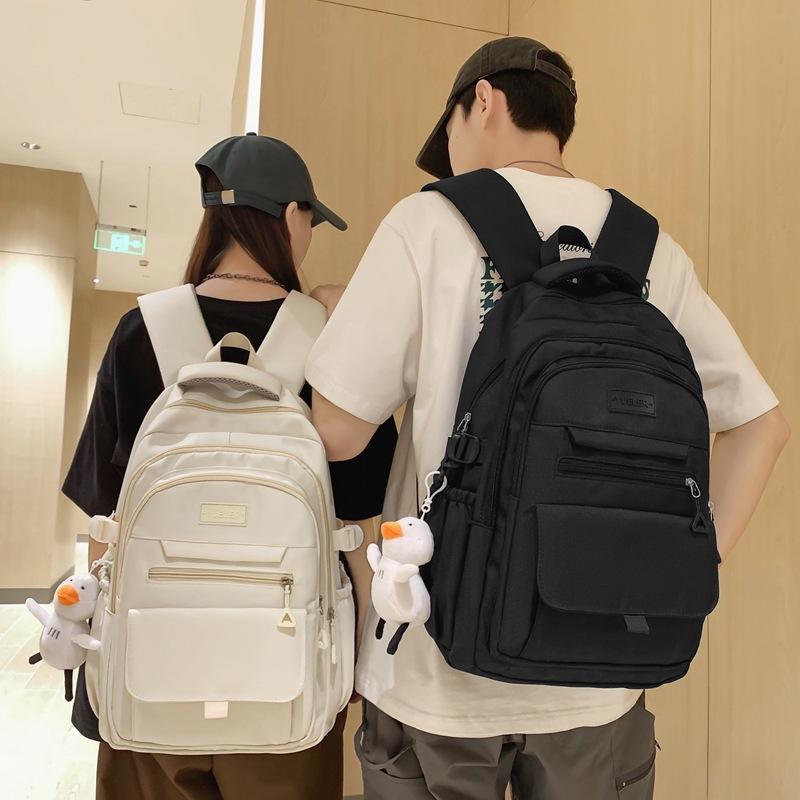 Schoolbag Tooling School Bag Female College Student New Fashion Large Capacity Computer Backpack Lightweight Backpack Men's Travel Bag Trend